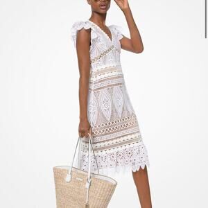 Michael Kors Medallion Lace mini dress. Size XXS
